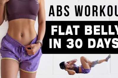 10 Mins ABS worksout to get a flat belly in 30 days