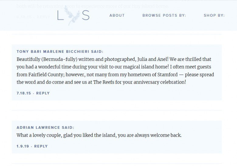 Example comment link