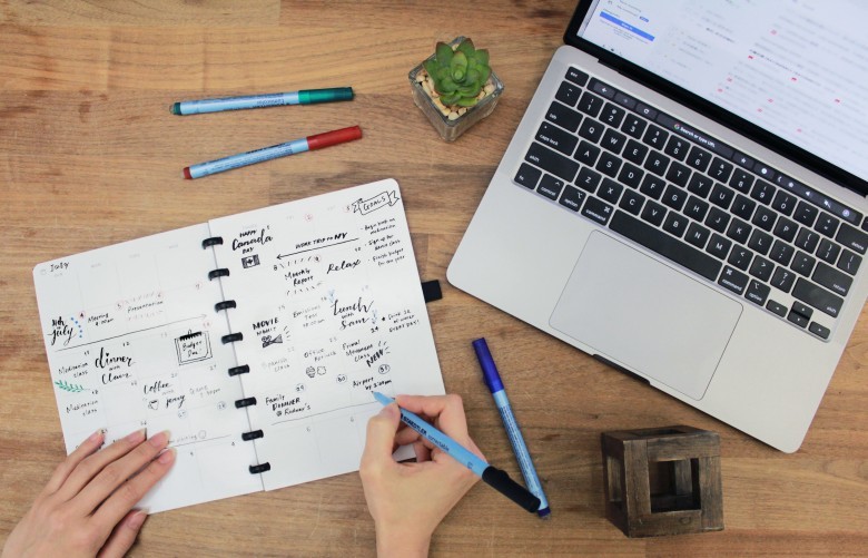 SORA was created with whiteboard pages to stimulate goal-oriented and idea-driven scheduling over and over again. 