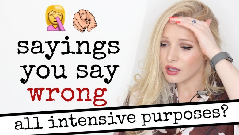 20 sayings people get wrong all the time CRINGE