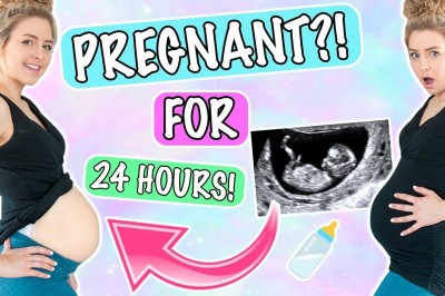 Pregnant For A Day! 24 Hours  with a Pregnant Belly